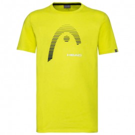 Футболка детская Head Club Carl Junior (Yellow) для большого тенниса
